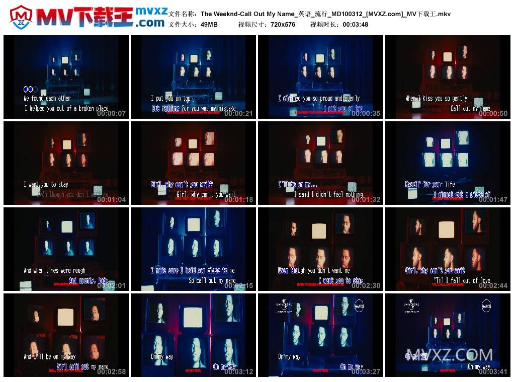 The Weeknd-Call Out My Name_英语_流行_MD100312